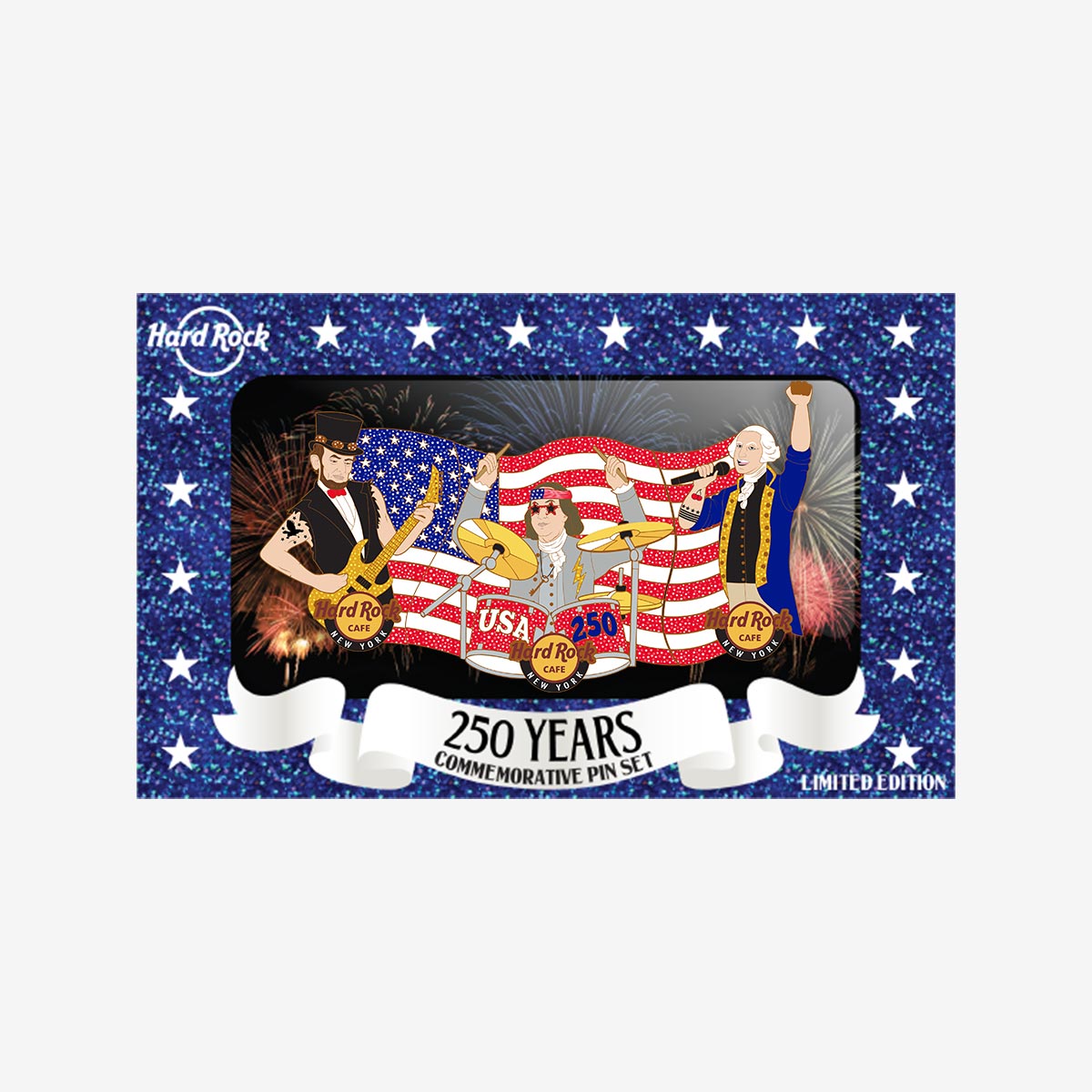 Limited Edition USA 250th Boxed Copper Pin Set image number 1